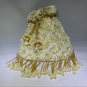 White Potli Bridal/Wedding bag